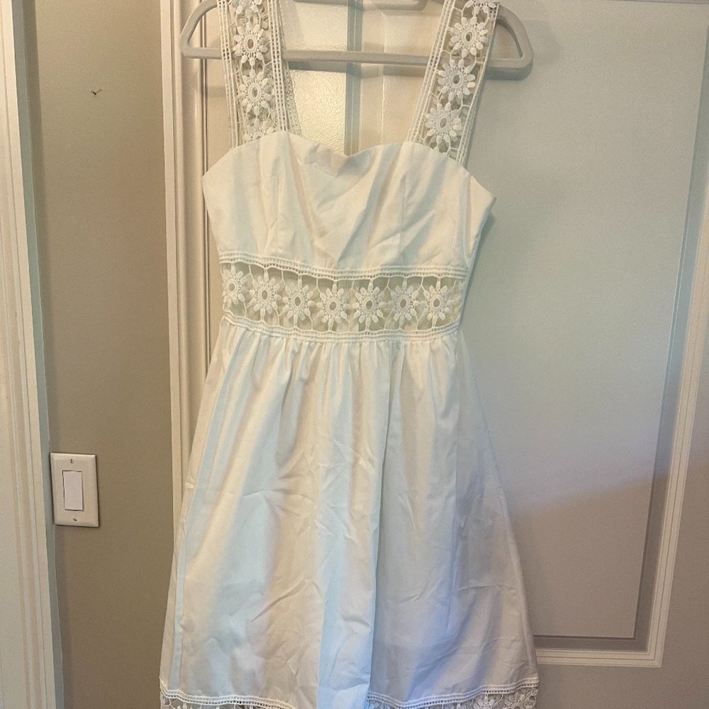 White Floral Dress